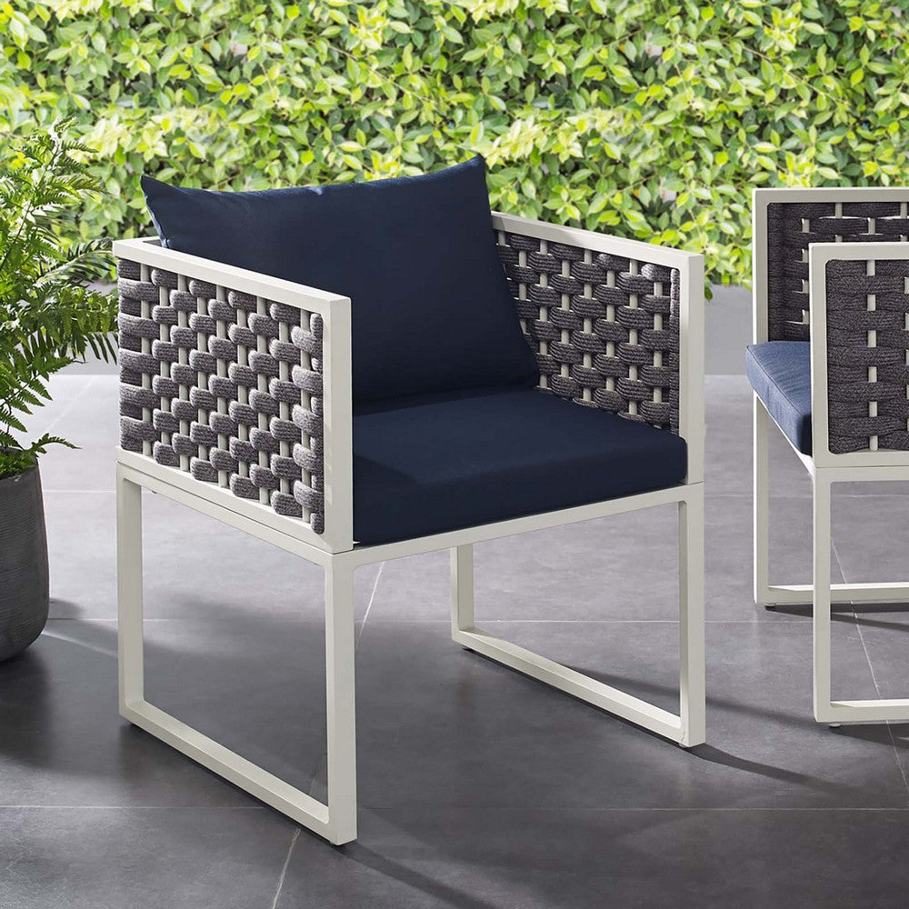 Stance Outdoor Patio Aluminum Dining Armchair by Modway| Blue