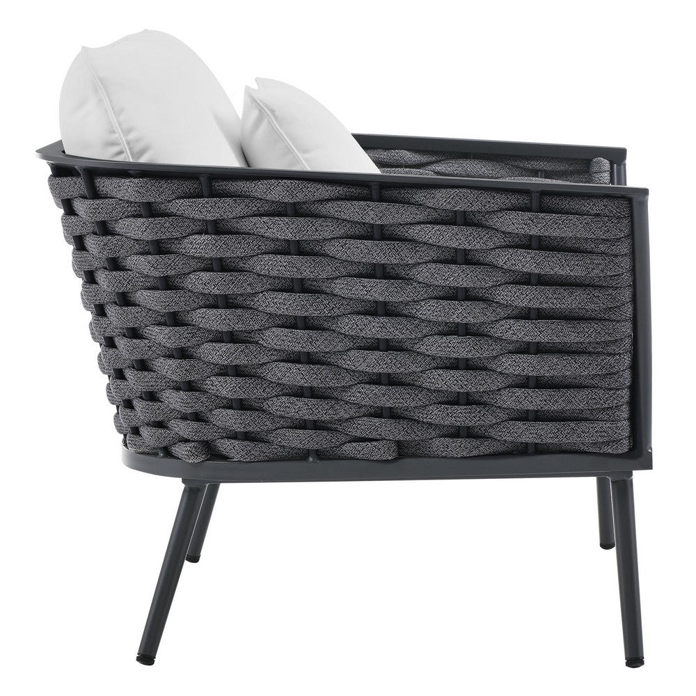 Stance Outdoor Patio Aluminum Armchair by Modway| White