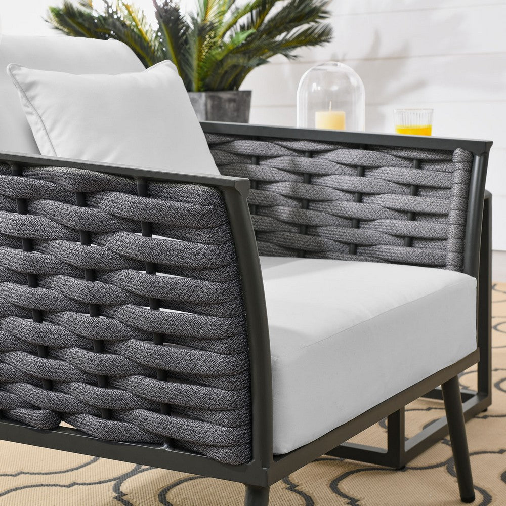 Stance Outdoor Patio Aluminum Armchair by Modway| White