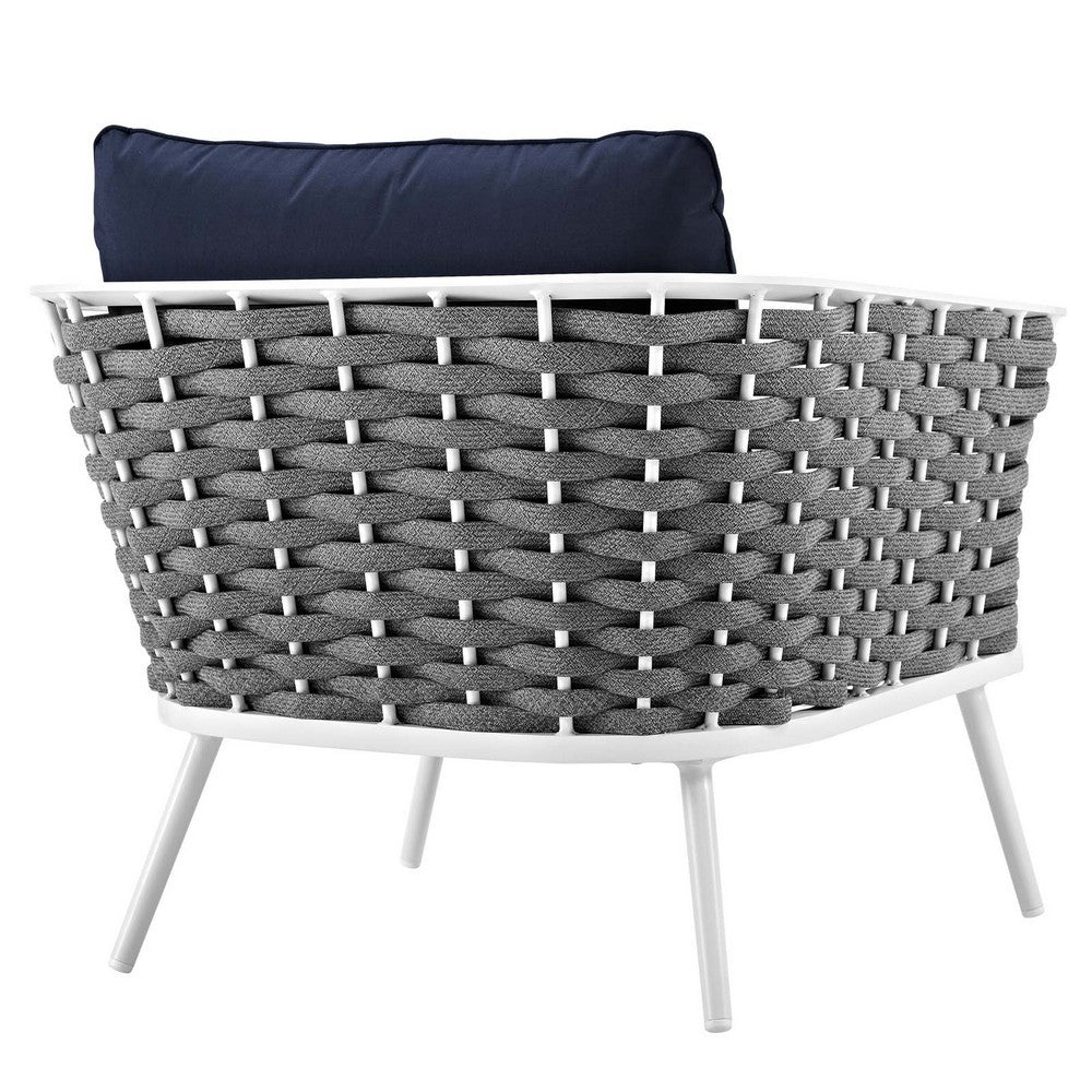 Stance Outdoor Patio Aluminum Armchair by Modway| Blue