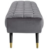 Adept Upholstered Velvet Bench  - No Shipping Charges