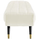 Adept Performance Velvet Bench by Modway| White
