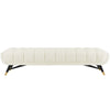 Adept Performance Velvet Bench by Modway| White