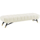 Adept Performance Velvet Bench by Modway| White