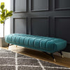 Adept Upholstered Velvet Bench  - No Shipping Charges