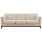 Modway Chance Upholstered Fabric Sofa Beige MDY-EEI-3062-BEI