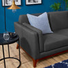 Modway Chance Mid-Century Modern Upholstered Fabric Sofa In Gray MDY-EEI-3062-GRY