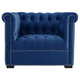 Heritage Performance Velvet Armchair by Modway| Blue