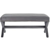 Rivet Performance Velvet Bench by Modway| Gray
