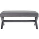 Rivet Performance Velvet Bench by Modway| Gray
