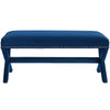Rivet Performance Velvet Bench by Modway| Blue