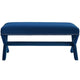 Rivet Performance Velvet Bench by Modway| Blue