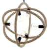 Transpose Rope Pendant Chandelier by Modway| Black