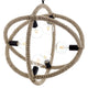 Transpose Rope Pendant Chandelier by Modway| Black
