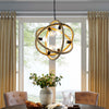 Transpose Rope Pendant Chandelier by Modway| Black