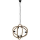 Transpose Rope Pendant Chandelier by Modway| Black