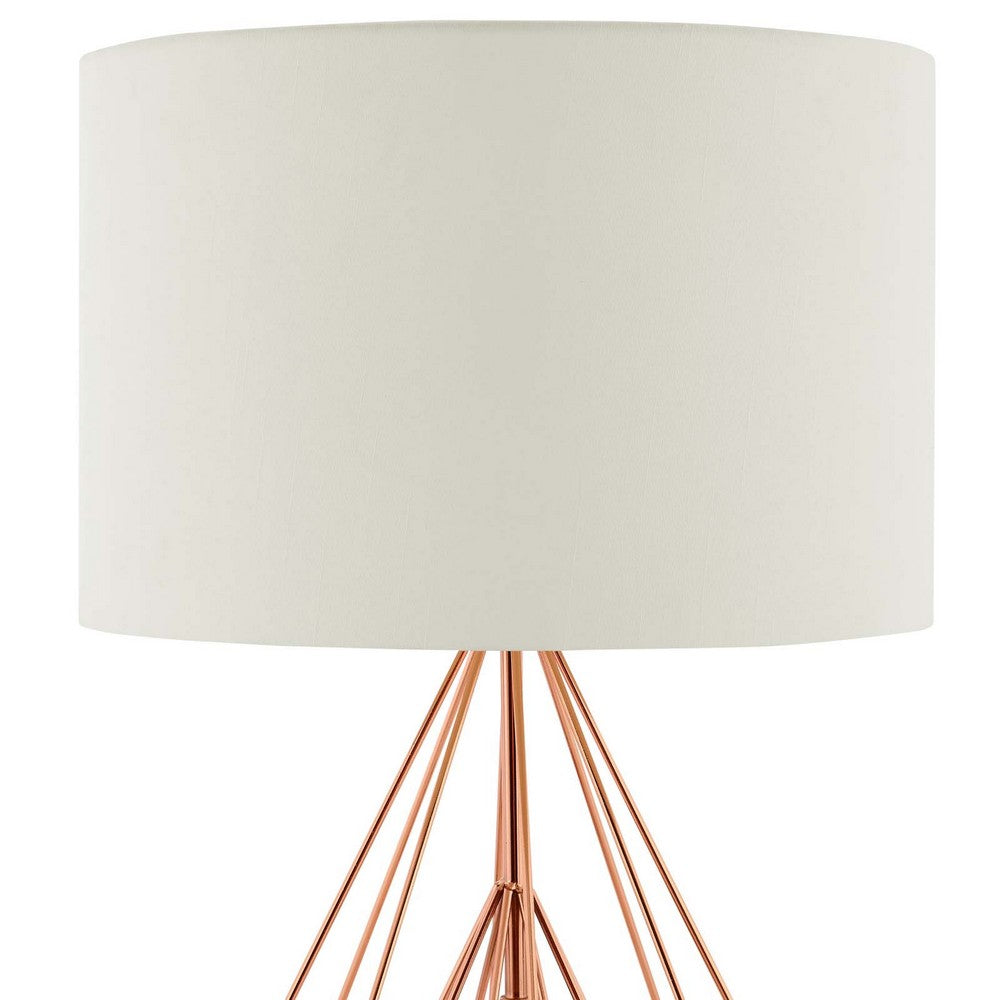 Precious Rose Gold Table Lamp by Modway| Yellow