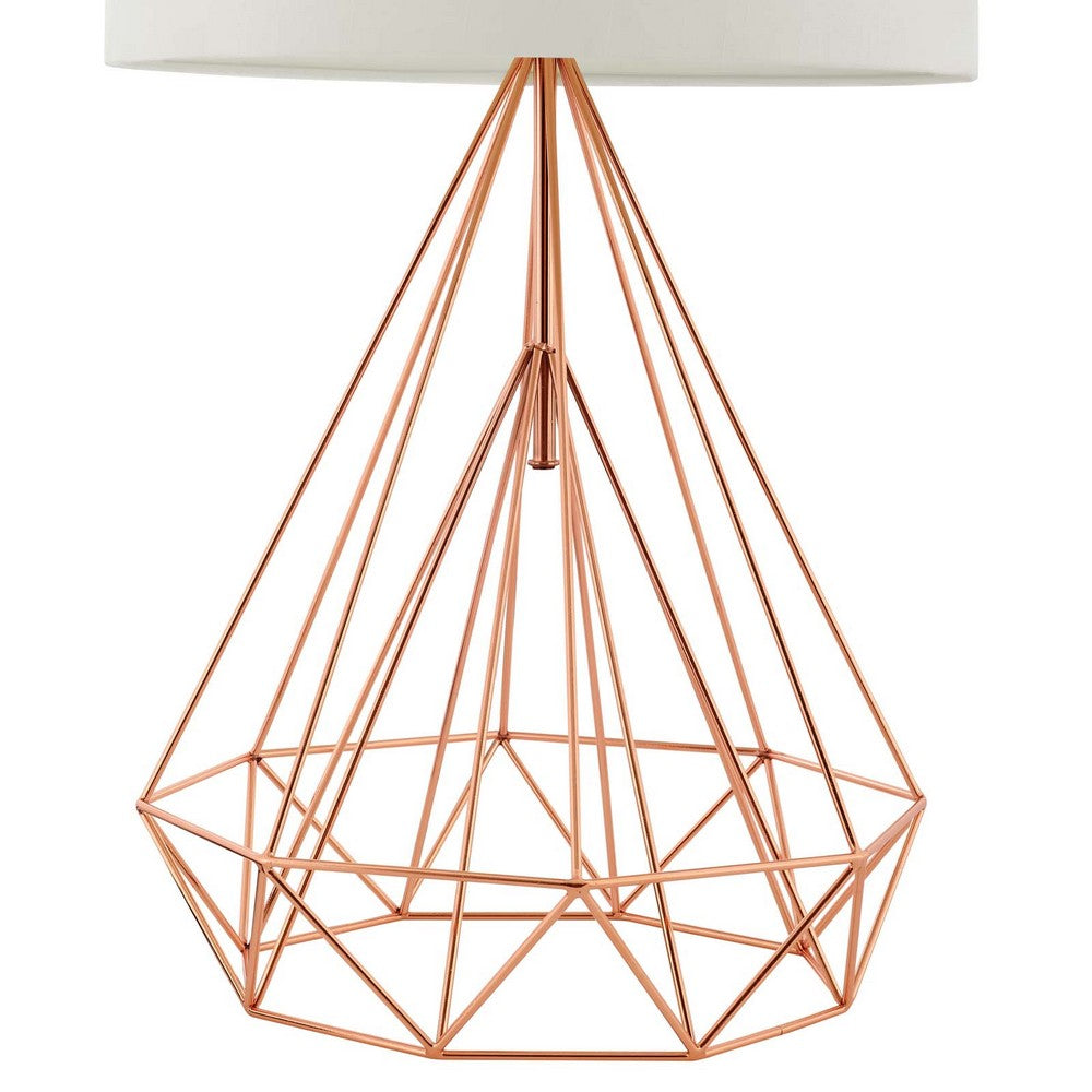 Precious Rose Gold Table Lamp by Modway| Yellow