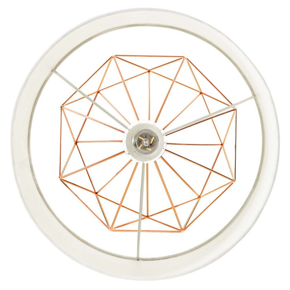 Precious Rose Gold Table Lamp by Modway| Yellow