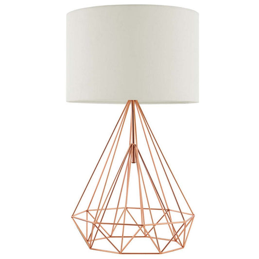 Precious Rose Gold Table Lamp - No Shipping Charges