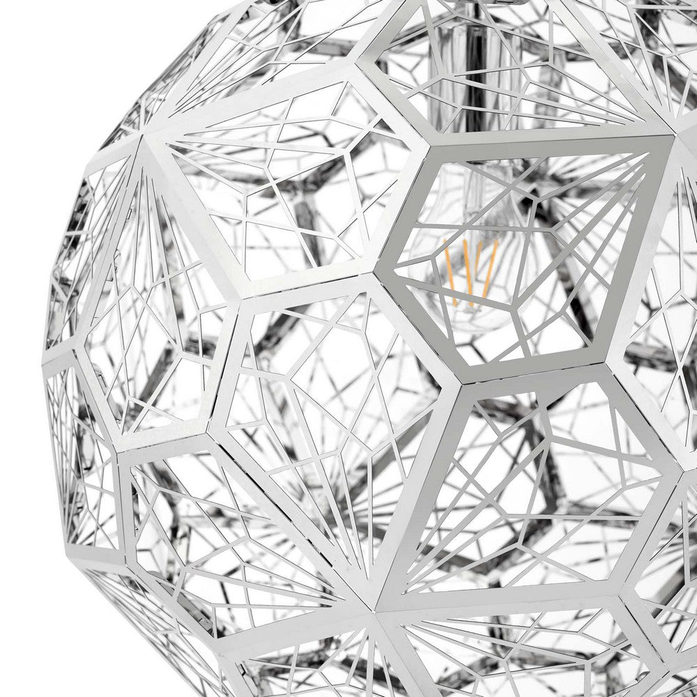 Shine Pendant Chandelier by Modway| Silver