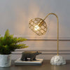 Salient Brass and Faux White Marble Table Lamp  - No Shipping Charges