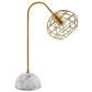 Salient Brass and Faux White Marble Table Lamp  - No Shipping Charges