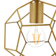 Pique Gold Metal Ceiling Fixture by Modway| Yellow