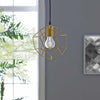 Pique Gold Metal Ceiling Fixture by Modway| Yellow