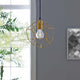 Pique Gold Metal Ceiling Fixture by Modway| Yellow