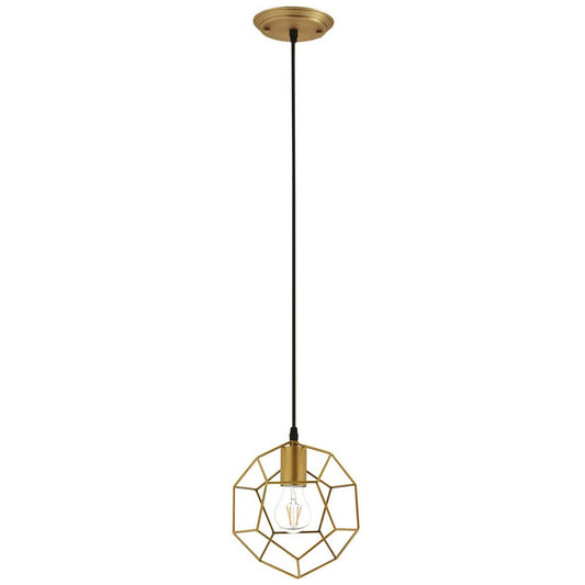 Pique Gold Metal Ceiling Fixture by Modway| Yellow