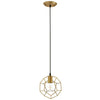 Pique Gold Metal Ceiling Fixture by Modway| Yellow