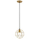 Pique Gold Metal Ceiling Fixture by Modway| Yellow