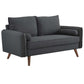 Revive Upholstered Fabric Loveseat 