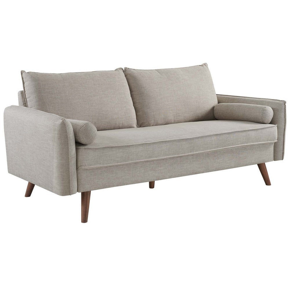 Modway Revive Contemporary Modern Fabric Upholstered Sofa In Beige MDY-EEI-3092-BEI