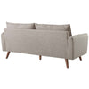 Modway Revive Contemporary Modern Fabric Upholstered Sofa In Beige MDY-EEI-3092-BEI