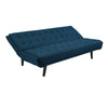 Modway Glance Mid-Century Modern Upholstered Fabric Convertible Futon Sofa Bed Couch In Azure MDY-EEI-3093-AZU