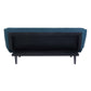 Modway Glance Mid-Century Modern Upholstered Fabric Convertible Futon Sofa Bed Couch In Azure MDY-EEI-3093-AZU