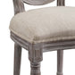 Modway Arise French Vintage Tufted Upholstered Fabric Two Dining Side Chairs in Beige MDY-EEI-3105-BEI-SET