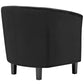 Modway Prospect Tufted Button Performance Velvet Upholstered Accent Lounge Arm Chairs in Black MDY-EEI-3153-BLK-SET