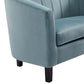 Prospect Channel Tufted Upholstered Velvet Armchair  - No Shipping Charges