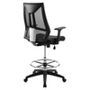 52 Inch Drafting Chair, Mesh Fabric, Star Base, Black  - No Shipping Charges