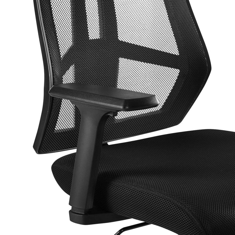 52 Inch Drafting Chair, Mesh Fabric, Star Base, Black  - No Shipping Charges