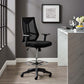 52 Inch Drafting Chair, Mesh Fabric, Star Base, Black  - No Shipping Charges