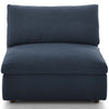 Modway Commix Down-Filled Overstuffed Upholstered Sectional Sofa Armless Chair in Azure MDY-EEI-3270-AZU