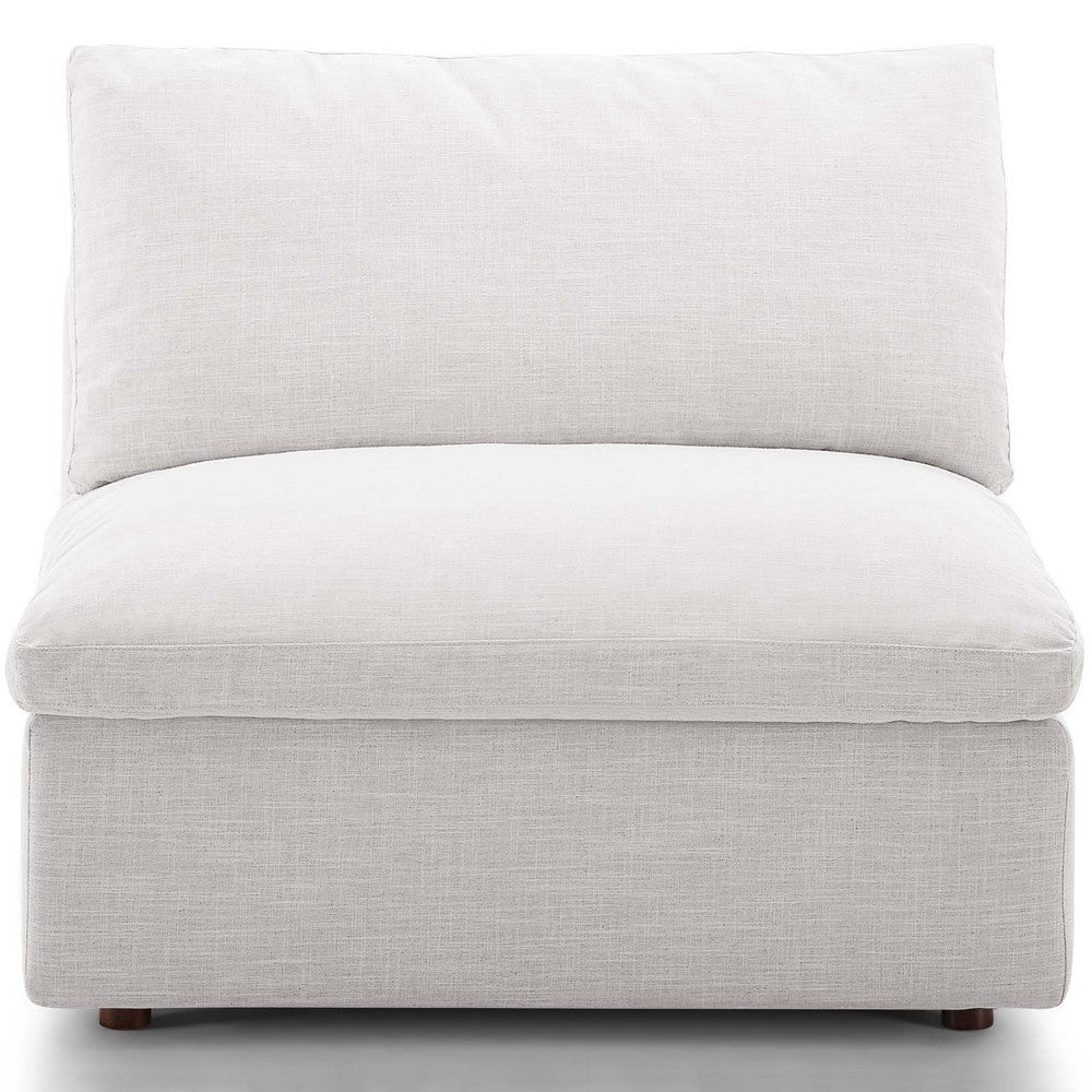 Commix Down Filled Overstuffed Armless Chair by Modway| Brown