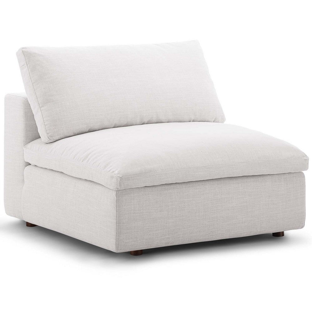 Commix Down Filled Overstuffed Armless Chair by Modway| Brown