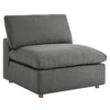 Commix Down Filled Overstuffed Armless Chair by Modway| Gray