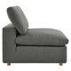 Commix Down Filled Overstuffed Armless Chair by Modway| Gray