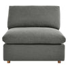Commix Down Filled Overstuffed Armless Chair by Modway| Gray